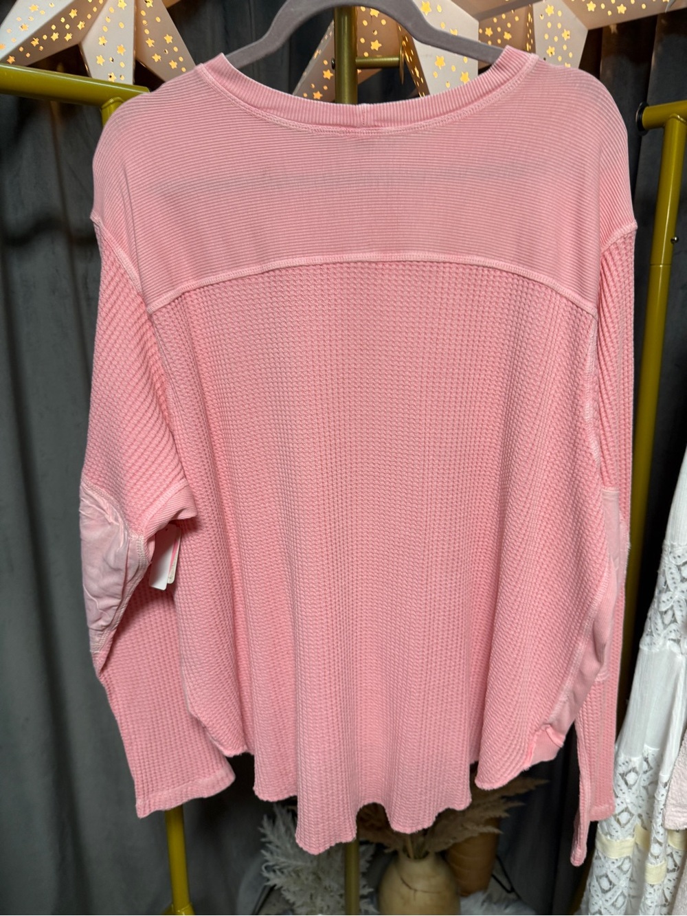 Free People One Blake Thermal in Blush Pink - Picture 5 of 6